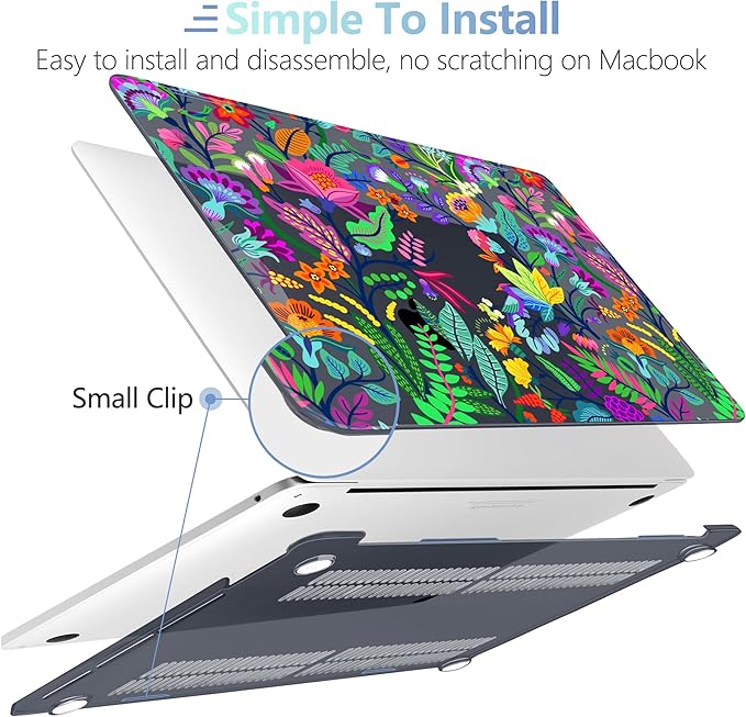 MEEgoodo Case for MacBook Pro 13 inch Case 2022 2021 2020 A2338 M2/M1 A2251 - Image 4