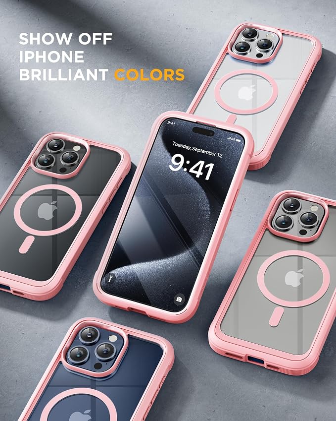 Miracase Magnetic for iPhone 15 Pro Max Case 6.7'' Full-Body Military Drop - Image 6