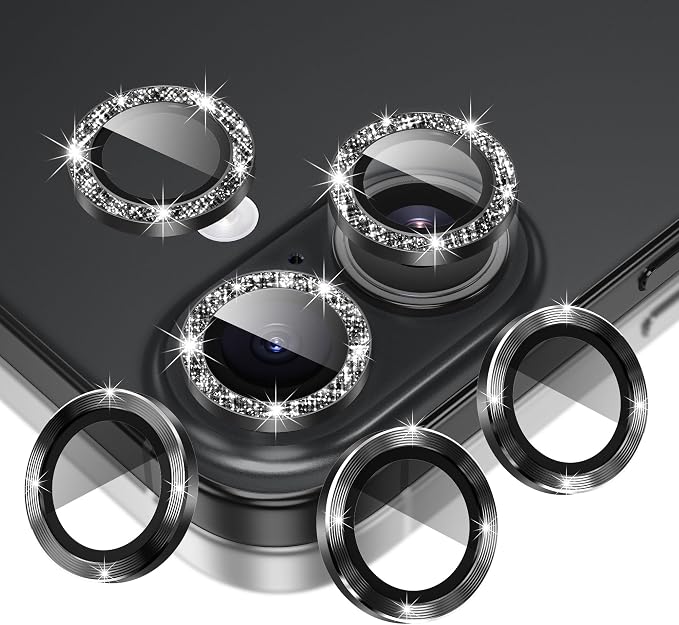 AGVEE 3+3 6 Pack for iPhone 16 6.1" / 16 Plus 6.7" Camera Lens Cover Protector by AGVEE