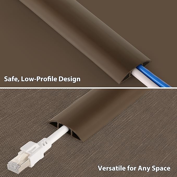 ZhiYo 5.6ft Cord Covers for Wires on Floor, Cord Hider Floor Hide Extension - Image 3