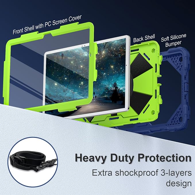 Scnoiy for Galaxy Tab A9 Plus Case 11 Inch, Rugged Case for Samsung Galaxy A9+ - Image 3