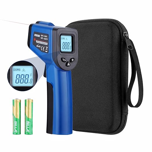 Infrared Thermometer Gun for Cooking, -58℉~1022℉, Digital Laser Temperature Gun by OnniOne