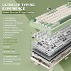 YUNZII B75 PRO Wireless Mechanical Keyboard, 75% Layout - Image 4