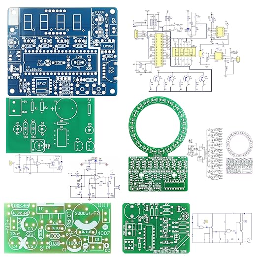 Soldering Practice Kit 5in1 DIY Power Amplifier Circular LED Vibration Alarm - Image 6