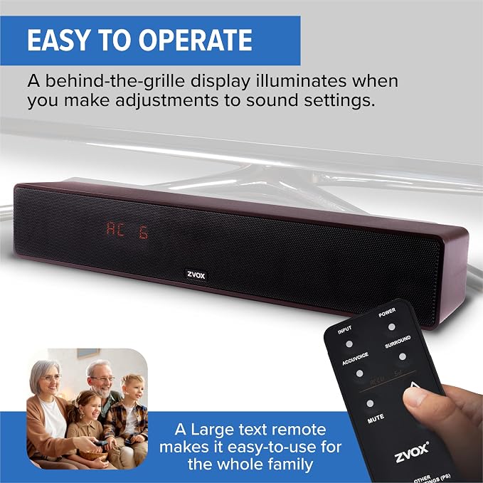 ZVOX Dialogue Clarifying Sound Bar - Image 6