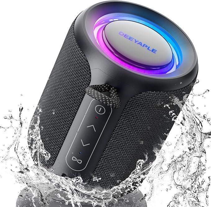 Bluetooth Speaker Wireless, IP67 Waterproof & Dustproof Portable Speaker by Deeyaple