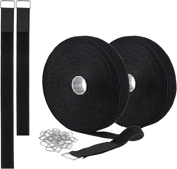 2 Rolls 32.2ft 1 Inch Wide Cable Ties, Jumpso Adjustable Fastening Zip Ties by Jumpso