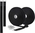 2 Rolls 32.2ft 1 Inch Wide Cable Ties, Jumpso Adjustable Fastening Zip Ties by Jumpso