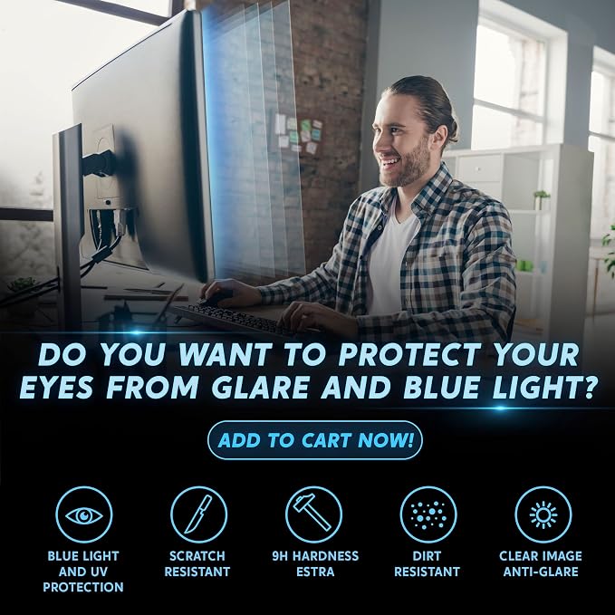 Akamai Office Products 23.8 inch Monitor Anti Glare Screen – Anti-Glare - Image 2
