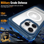 360° Protection Magnetic for iPhone 16 Pro Case Built-in 9H Privacy Screen - Image 5