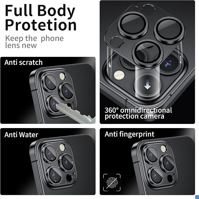 Camera Lens Protector for iPhone 14 Pro/iPhone 14 Pro Max, Alloy Metal Camera - Image 3