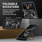 TONGATE for Z Fold 5 Case with Ring Stand, Built-in S Pen Holder & Glass Screen - Image 4