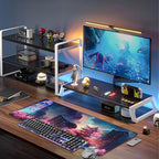 Japanese Fantasy Night City Desk Mat, Large Beautiful Night Scene Gaming - Image 6