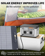 Portable Power Station 700W, 577Wh Solar Generator Surge 1000W Pure Sine Wave - Image 9
