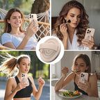 Magnetic Phone Ring Grip Holder, Silicone Finger Loop Grip, Compatible - Image 2