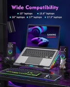 AICHESON Laptop Cooling Pad, 15 Powerful Cooling Fans, Gaming Laptop Cooler - Image 6