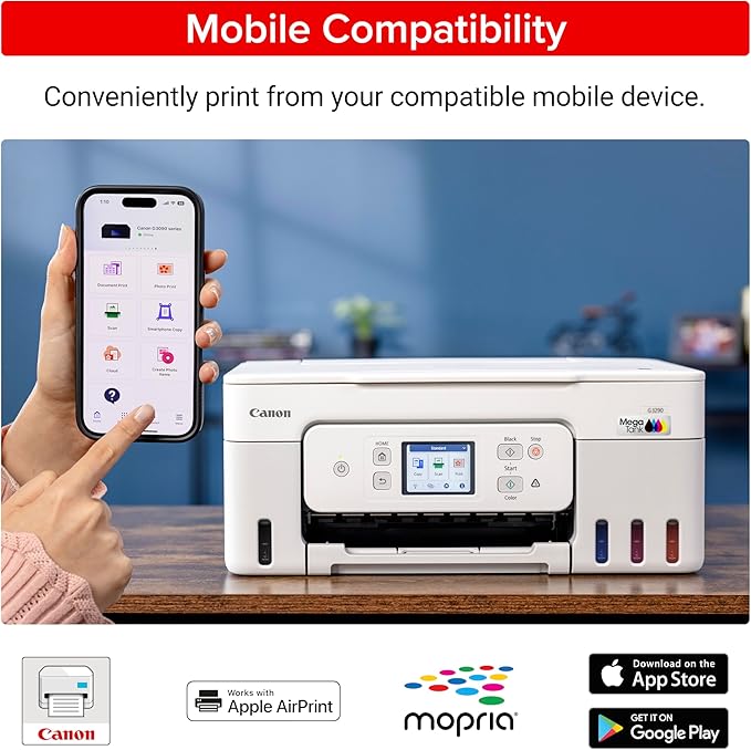 Canon Megatank G3290 All-in-One Wireless Supertank Printer | Print, Copy Scan | - Image 5