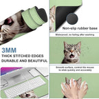 Large Mouse Pad A Surprised Cat Gaming Desk Pad Computer Keyboard Non-Slip - Image 2