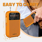 XHDATA D220 Portable Radio AM FM SW Shortwave Receiver Pocket Radios, 2AA - Image 2
