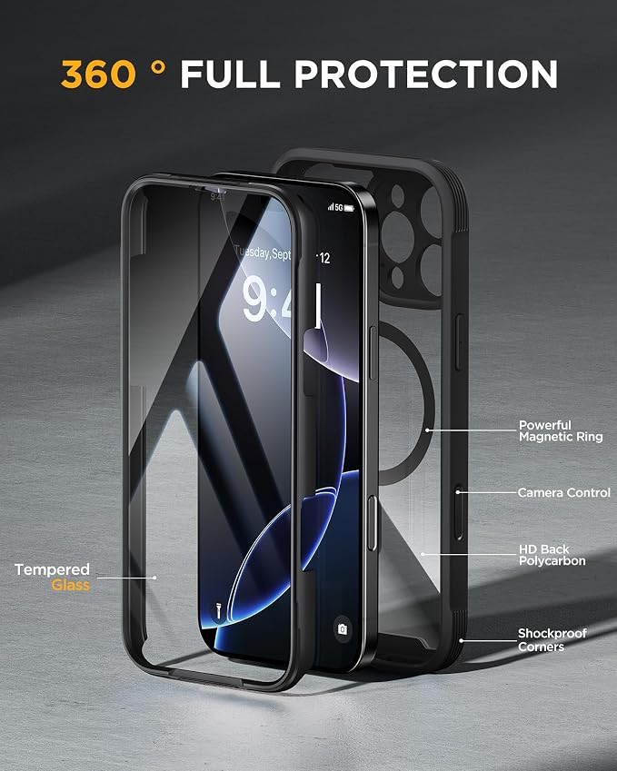 Miracase Magnetic for iPhone 16 Pro Max Case 6.9'' Full-Body Phone case - Image 3