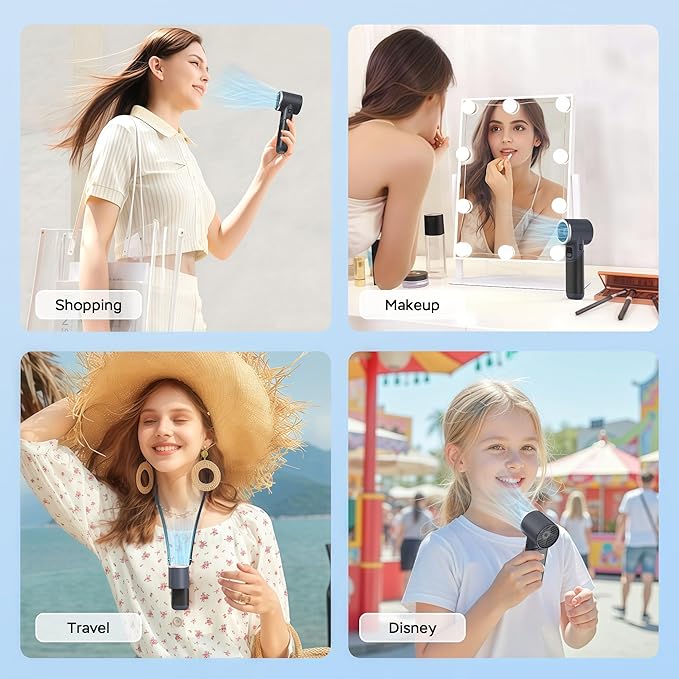 Portable Handheld Turbo Fan, 5000mAh Rechargeable Battery, Max 20Hrs Cooling - Image 7