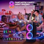W-KING Large Bluetooth Speaker, 240W Peak Loud Boom Box 2×5.25" Subwoofers & - Image 7