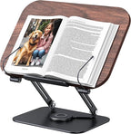 Book Stand for Reading, 360° Adjustable Book Holder, Foldable Book Holder Stand by MOKURU