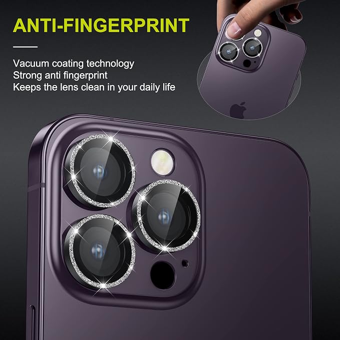 WSKEN for iPhone 14 Pro/iPhone 14 Pro Max Camera Lens Protector, HD Tempered - Image 4