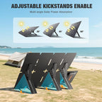 GRECELL 80W Foldable Solar Panel, Portable Solar Charger - Image 2