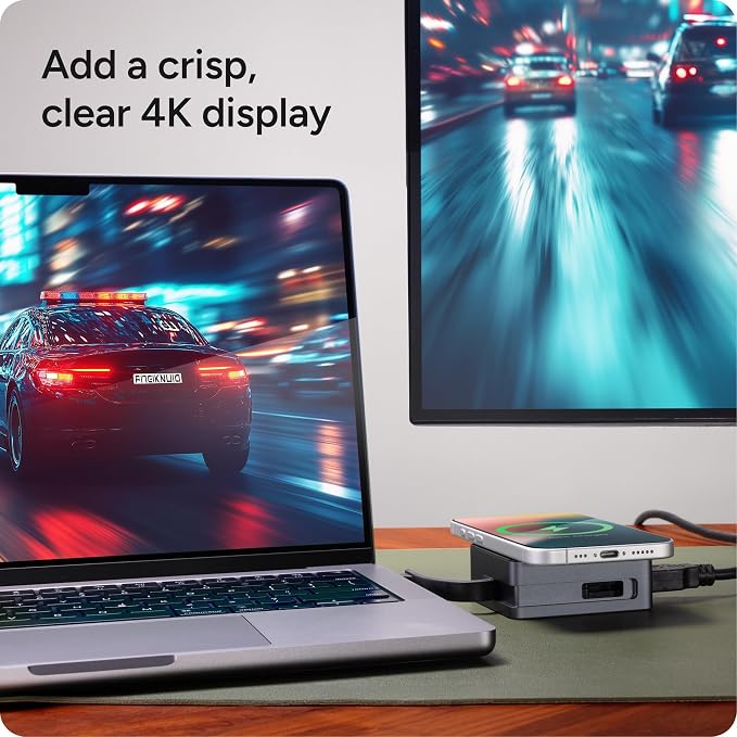 ZAGG 4-Port Hub with Wireless Charging - Image 4