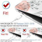 MEEgoodo for MacBook Air 13.3 inch Case 2021 2020 2019 2018 A2337 M1 A2179 A1932 - Image 2