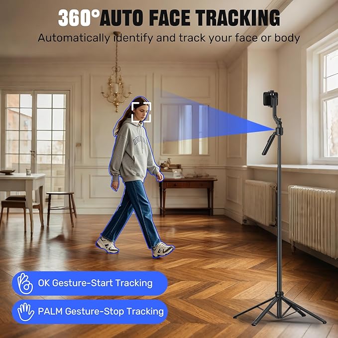 Auto Face Tracking Selfie Stick Tripod - Image 2