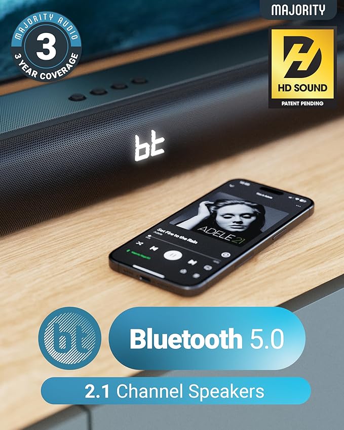 Majority Bluetooth 120W TV Sound Bar - Image 3