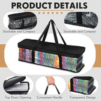 Woanger 20 Pieces Cd Storage Bags Transparent PVC DVD Storage Cases 1000 Cd - Image 3