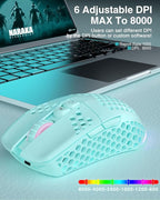 SM600 Honeycomb Shell Gaming Mouse Wireless, 8000 DPI Tri-Modes BT5.1/2.4G - Image 5