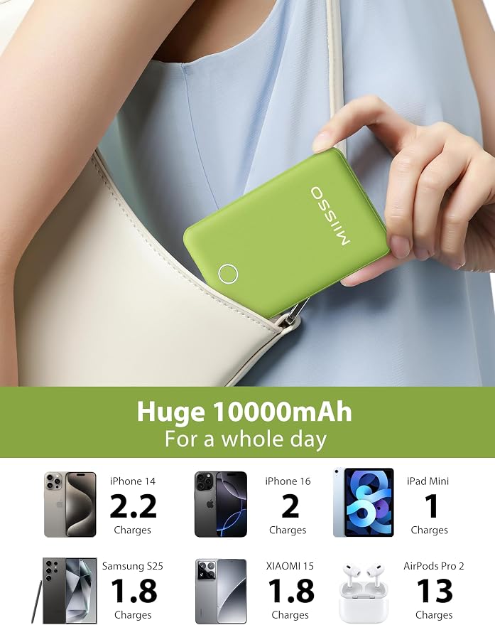 miisso 10000mAh Slim Portable Charger - Image 5
