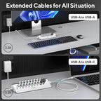 Powered USB Hub, intpw 10 Port USB 3.1 Hub - Image 5