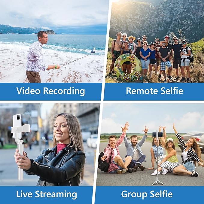 Selfie Stick Tripod, 40 in Retractable Tripod - Image 2