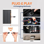 FlexSolar 20W 12V Solar Panel Battery Charger Maintainer Kits Trickle Charger - Image 6