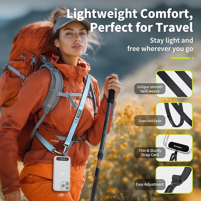 SWITCHEASY 20mm Adjustable Crossbody Phone Strap Compatible - Image 6