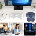 TECKNET Gel Mouse Pad with Wrist Rest, Ergonomic Office Mousepad with Wrist - Image 7