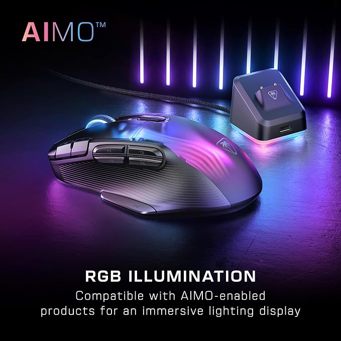 Turtle Beach Kone XP Air Wireless Customizable Ergonomic RGB Gaming Mouse - Image 4
