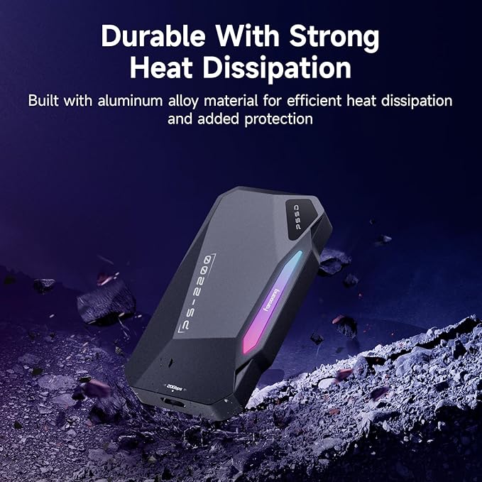 500GB Magnetic Portable SSD, 2050MB/s Type-C USB 3.2 Gen 2x2 External SSD - Image 7