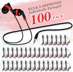 Kanayu 100 Pack Wired Earbuds Bulk - Image 2