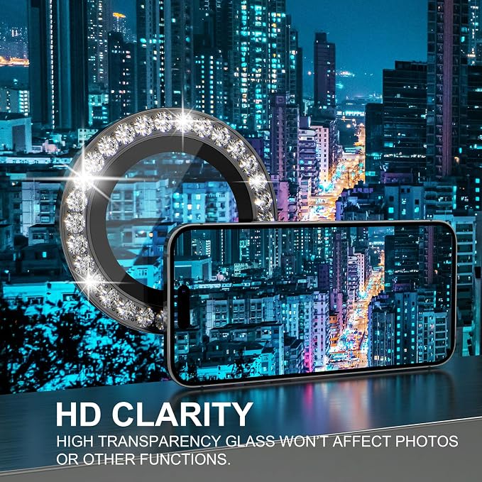 Choiche [3+1 for iPhone 14 Pro/iPhone 14 Pro Max Camera Lens Protector Bling - Image 5
