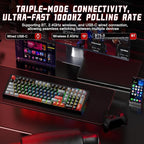 LINGBAO K98 Wireless Mechanical Gaming Keyboard, Tri-Mode BT5.0/2.4GHz/USB-C - Image 3