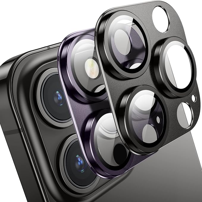 Camera Lens Protector for iPhone 14 Pro/iPhone 14 Pro Max, Alloy Metal Camera by WelcometoMansoorrUS