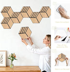 Mollywell Hexagon Acoustic Panels, Natural Oak S4, 12 Pack |Wood Veneer|High - Image 6