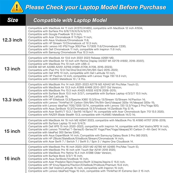 MOSISO Laptop Case 15 inch, 15 inch Laptop Sleeve Bag Compatible - Image 5