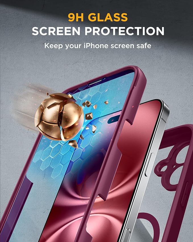 Miracase Magnetic for iPhone 16 Plus Case Full-Body Phone - Image 3